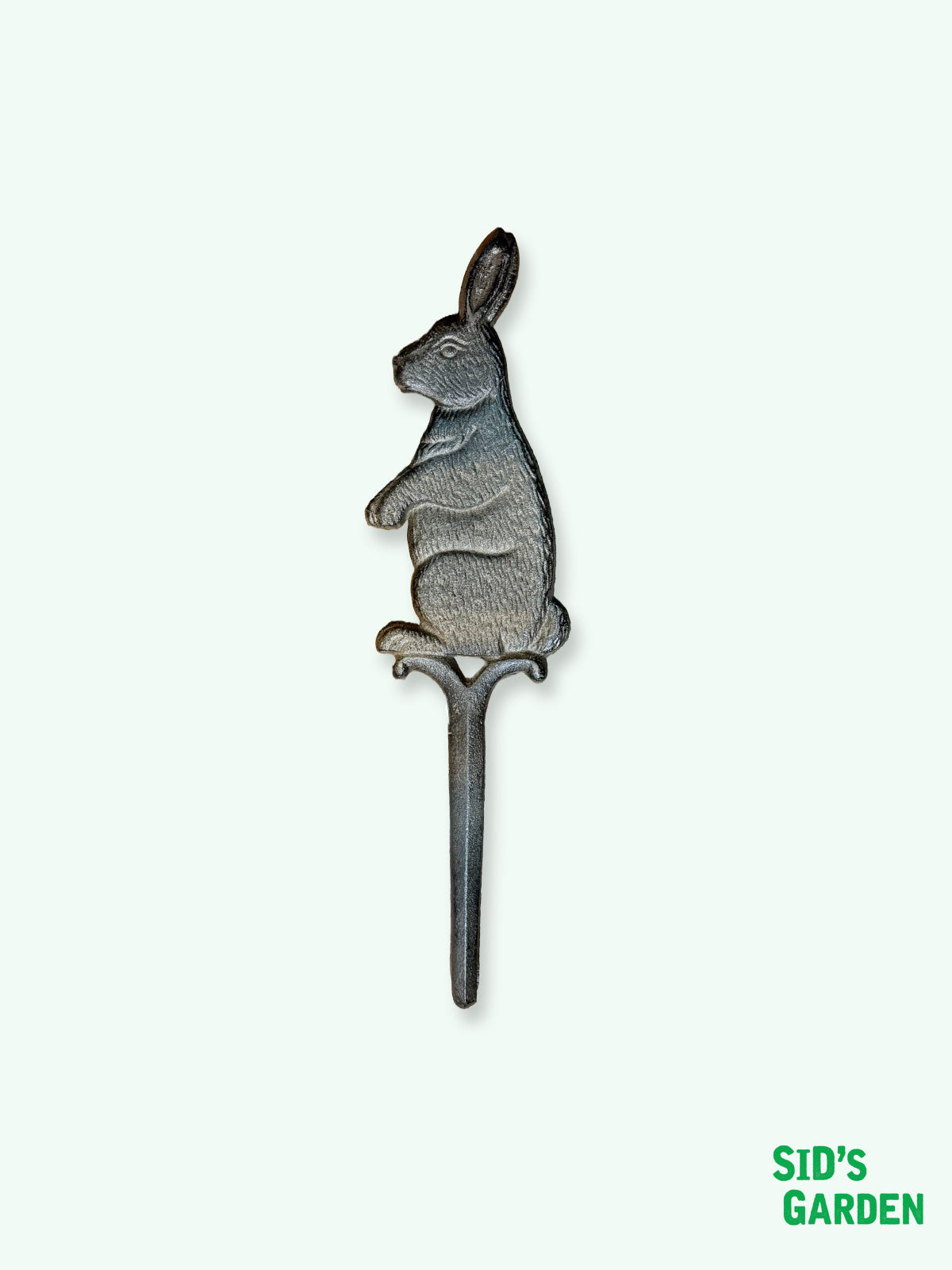 Cast Iron Metal Rabbit Garden Stake