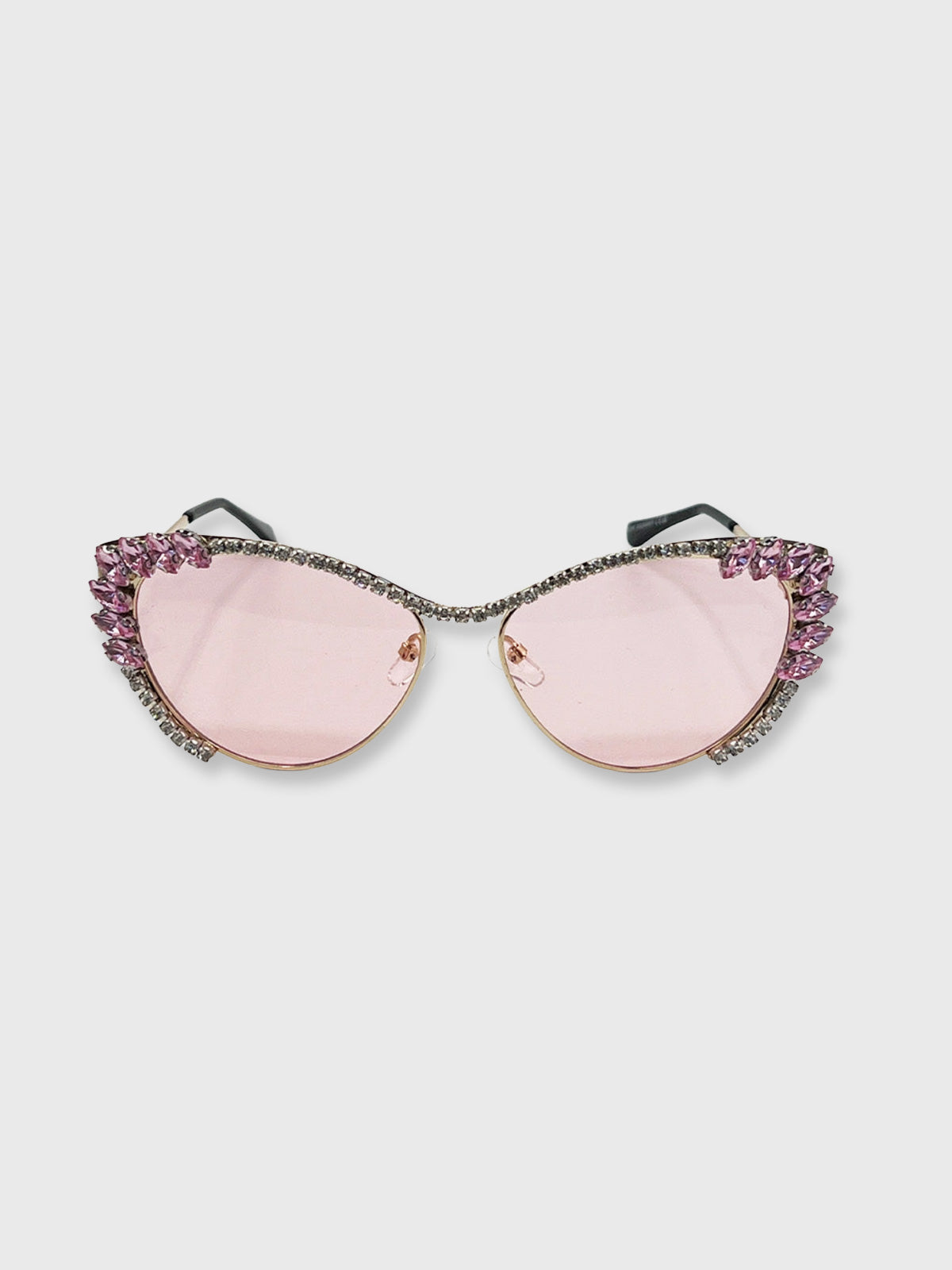 Sunglasses Cat-Eye Diamanté in Pink