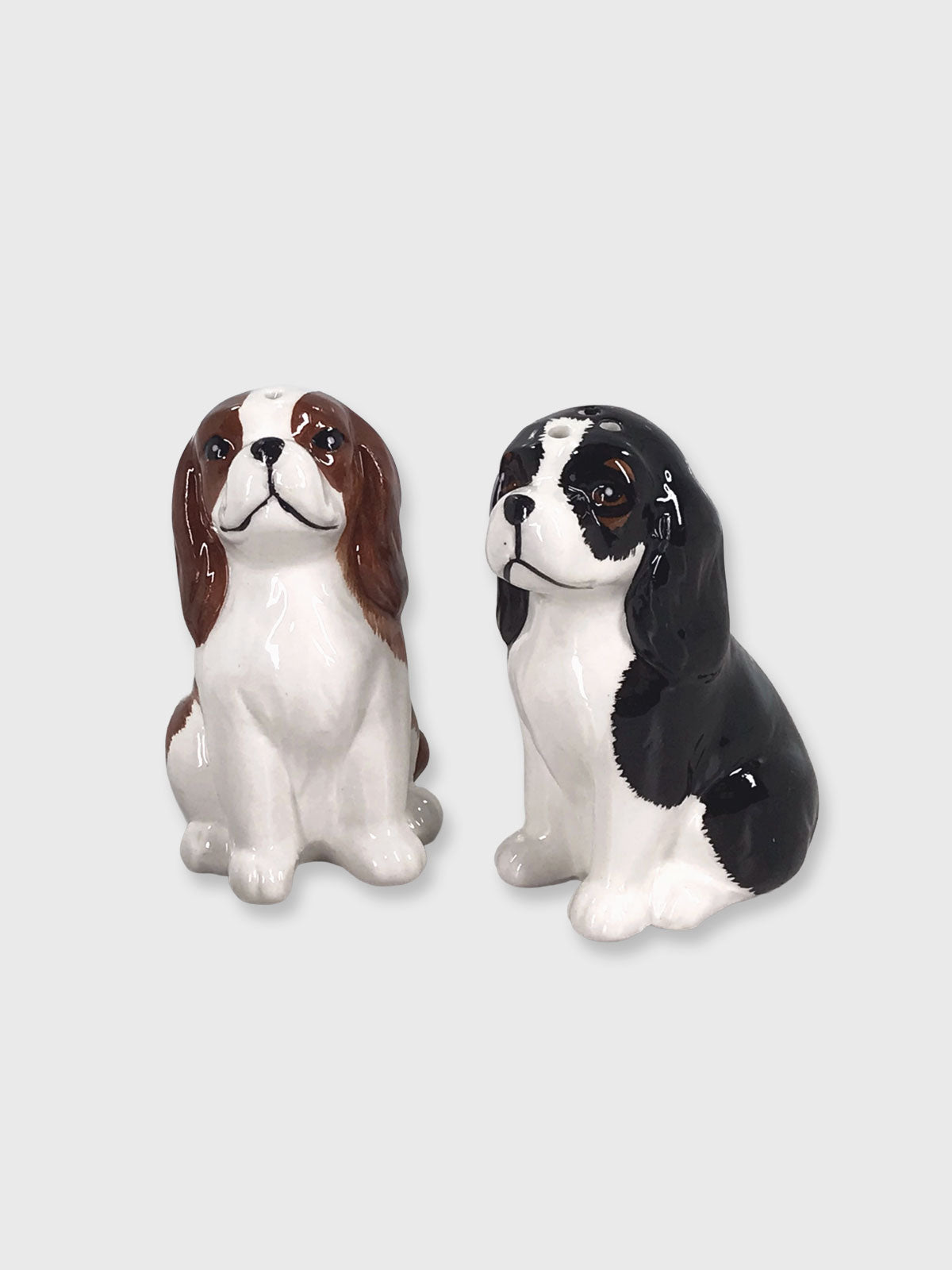 Cavalier King Charles Spaniel Dog Shaped Salt and Pepper Pots
