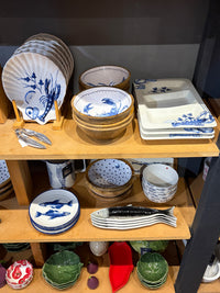 Ceramic Blue Lobster Shell Trio Serving Plate - 31.8cm