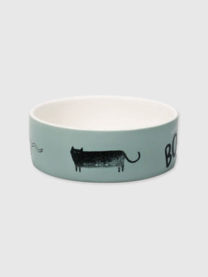 Ceramic "Meet The Boss" Cat Bowl - Battersea - 13cm