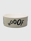 Ceramic "Woof" Dog Bowl - Battersea - 17cm