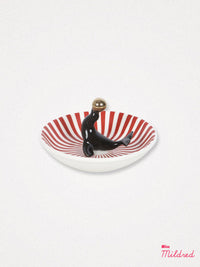 Ceramic Circus Seal Trinket Dish / Tray