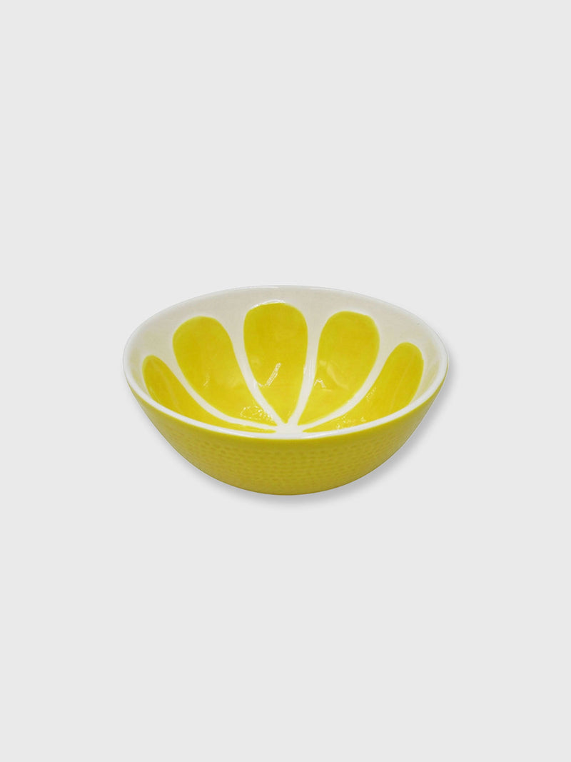 Lemon Citrus Ceramic Round Bowl