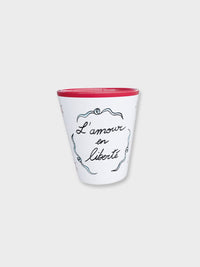 Ceramic Tumbler Cup - L'amour en liberté
