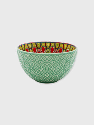 Ceramic Tuscany Bowl 13cm - Green