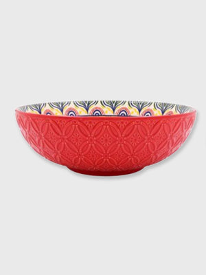 Ceramic Tuscany Bowl 26cm - Orange