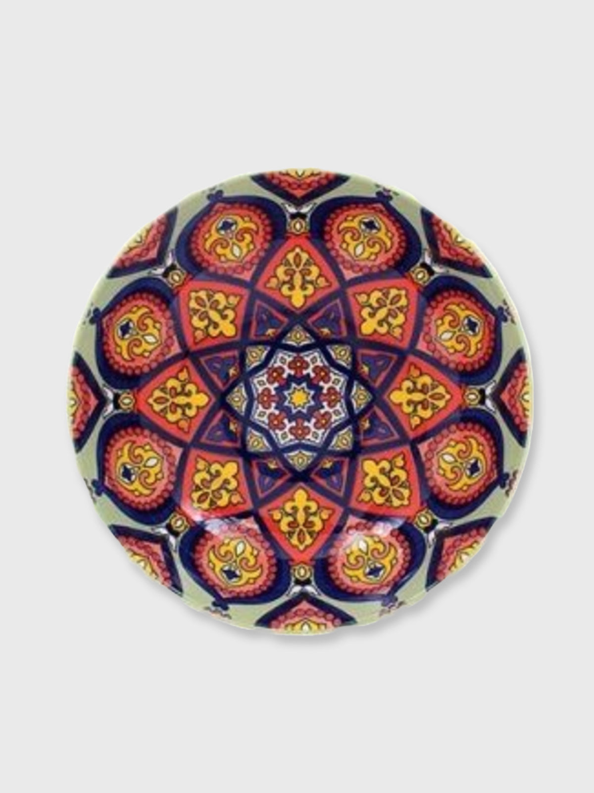 Ceramic Tuscany Bowl 26cm - Green and Blue