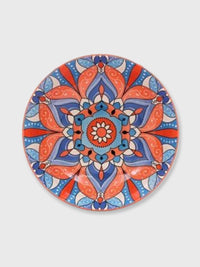 Ceramic Tuscany Bowl 26cm - Orange and Blue