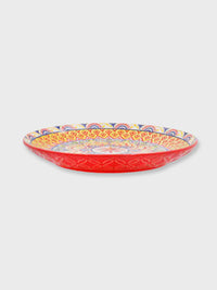 Ceramic Tuscany 21.5cm Side Plate - Red Orange