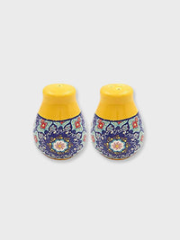 Ceramic Tuscany Salt and Pepper Pots - Yellow