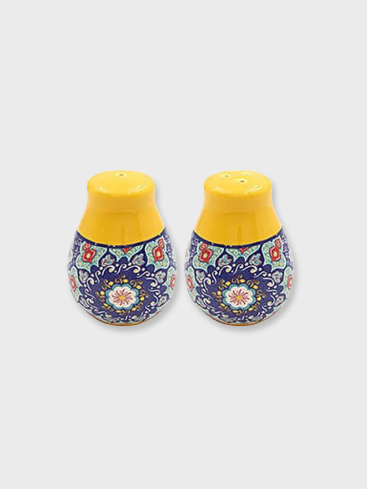 Ceramic Tuscany Salt and Pepper Pots - Yellow