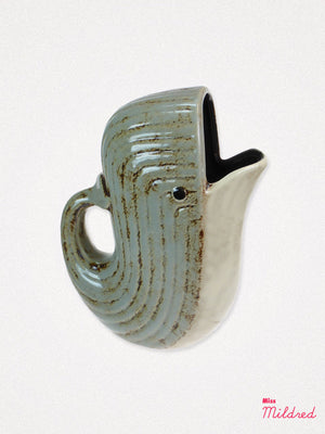 Ceramic Whale Shaped Vase Jug - Medium