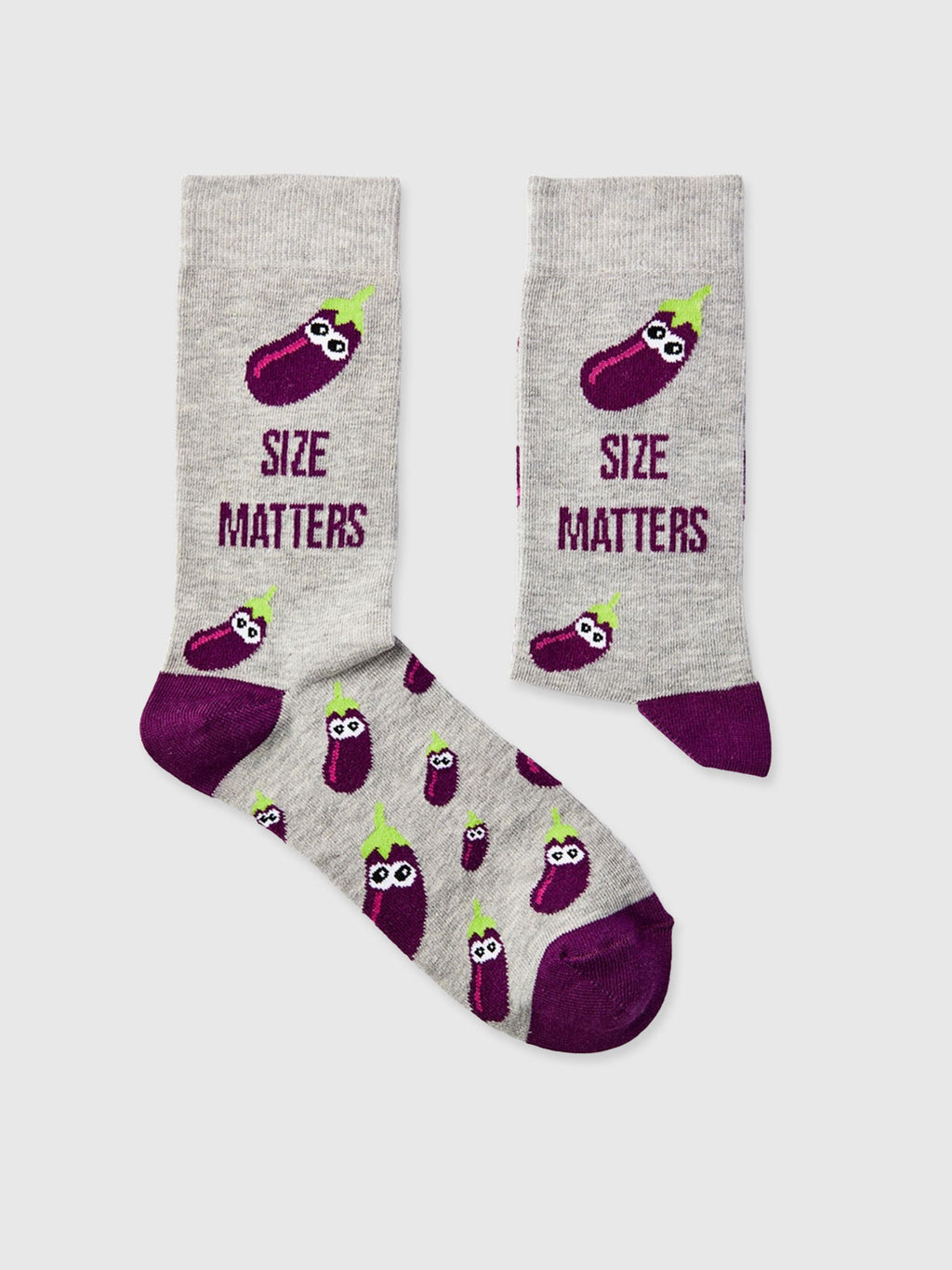 Size Matters Aubergine Socks - Unisex