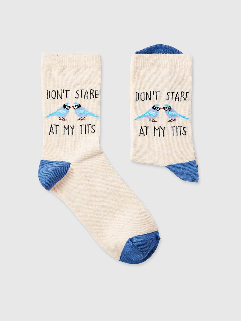 Don't Stare At My Tits Socks - Ladies
