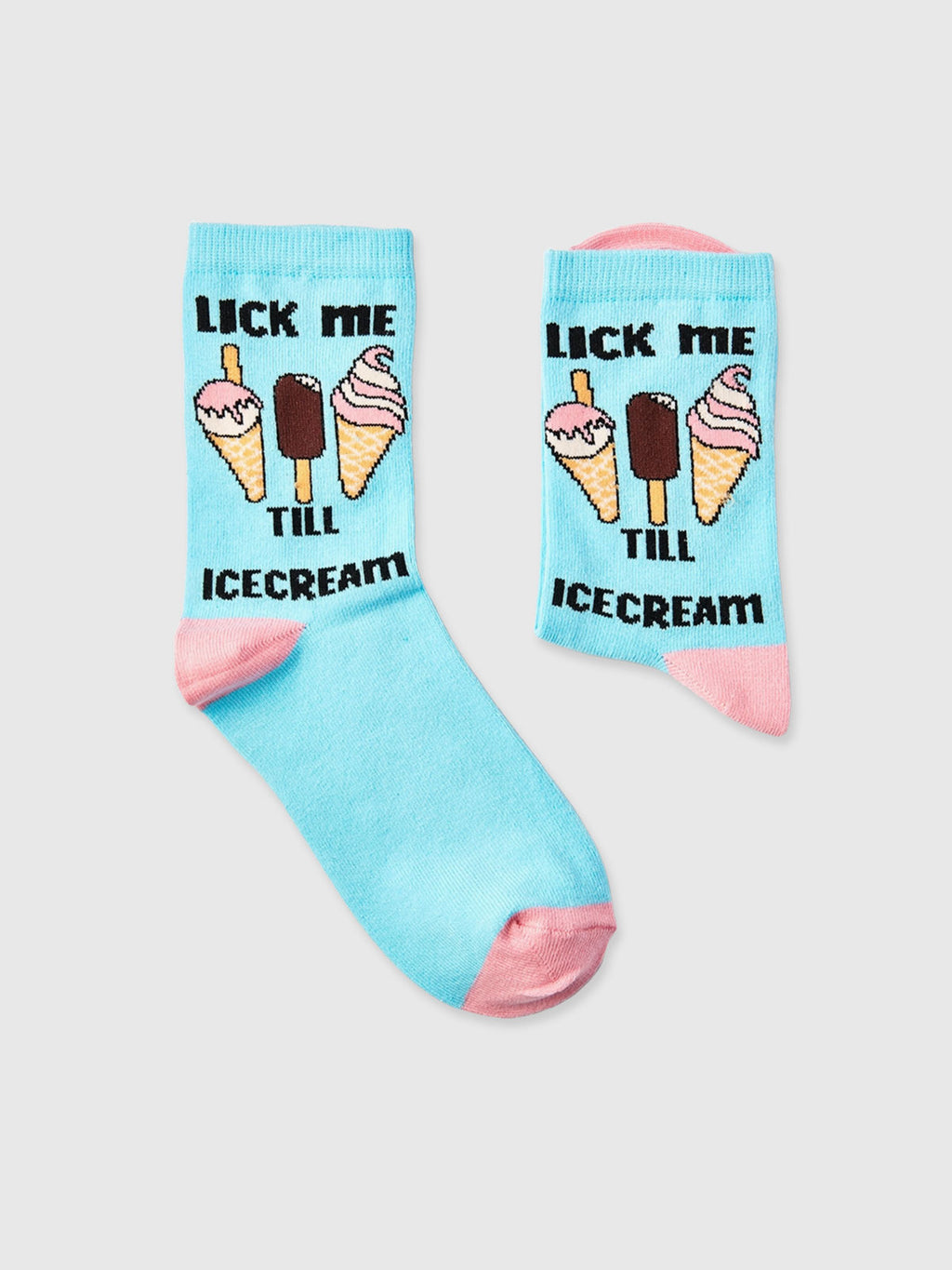 Lick Me Till Ice Cream Socks - Ladies