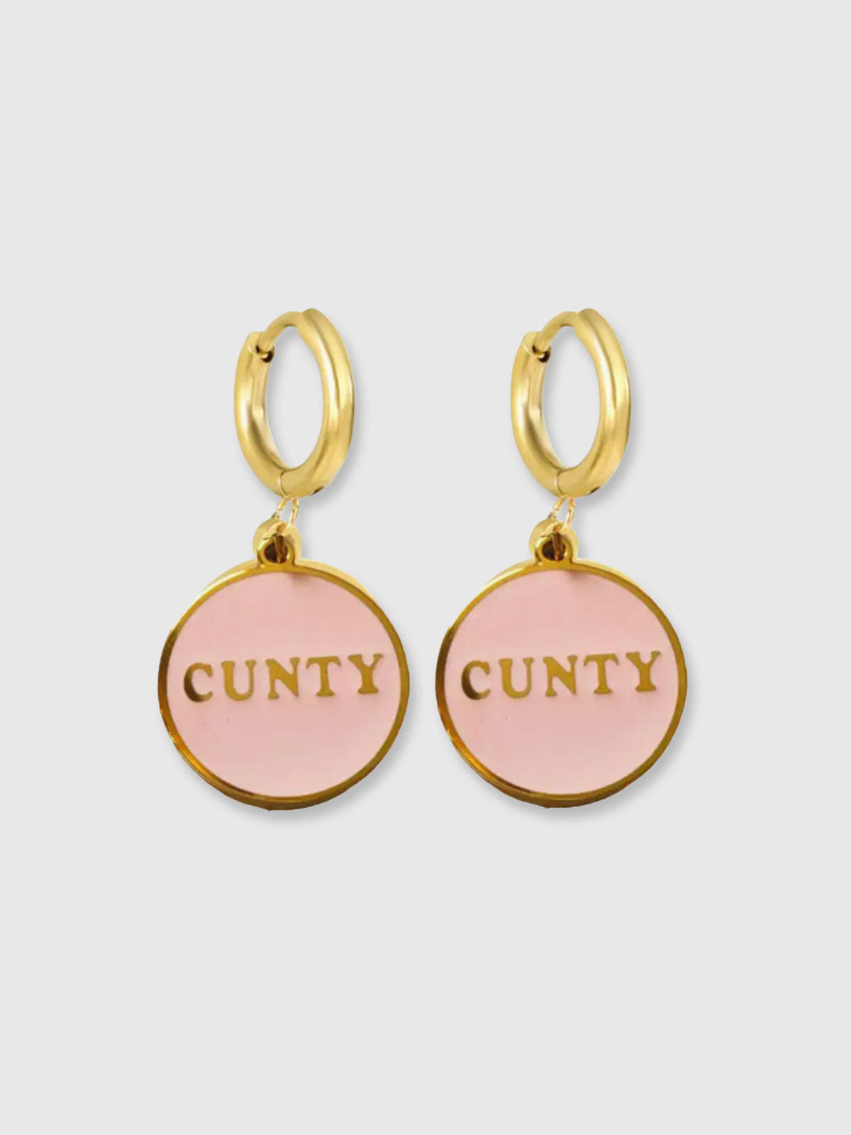 Cheeky Words Earrings - Cunty