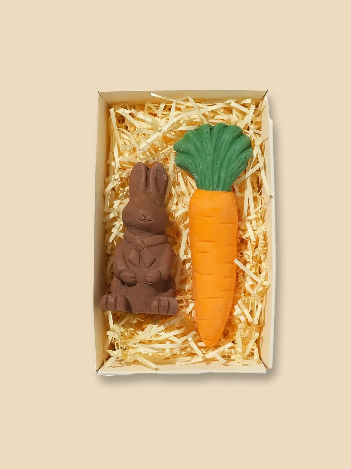 Chocolate Shaped Bunny Rabbit and Carrot - 80g