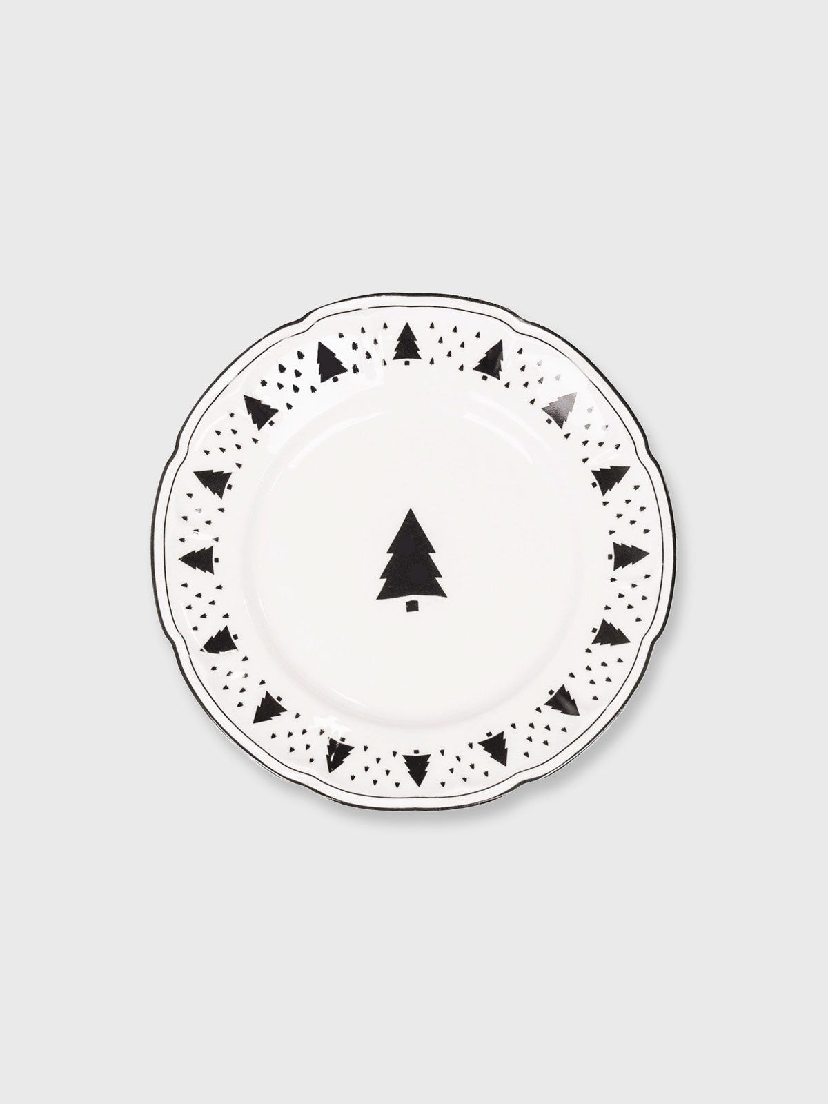 Christmas Tree Tea Plate - 15cm