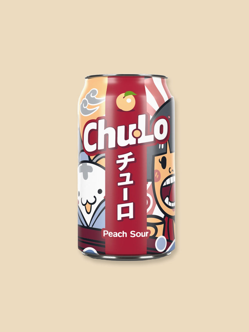 Chu Lo Peach Sour Flavour Drink Can - 330ml