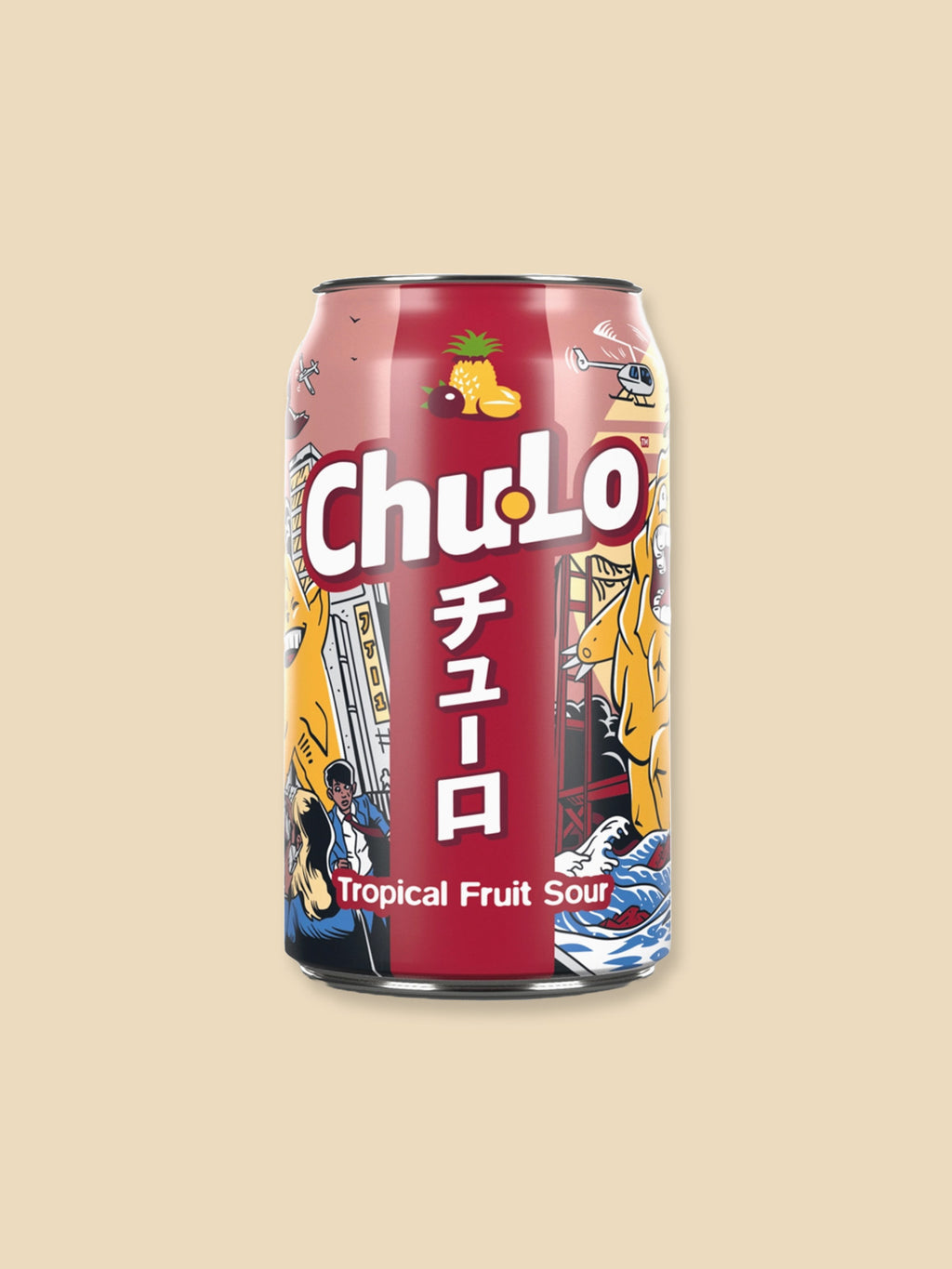 Chu Lo Tropical Fruit Sour Flavour Drink Can - 330ml