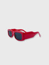 Sunglasses Chunky Rectangle - Red