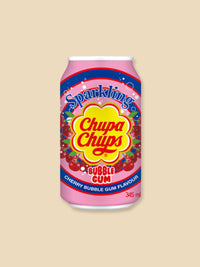Chupa Chups Cherry Bubblegum Flavour Soda Can - 345ml