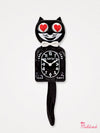 Kit Cat Clock Love Heart Eyes - Original Large Size - Black