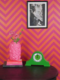 Modern Pop Mantel Clock - Green