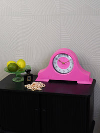 Modern Pop Mantel Clock - Neon Pink