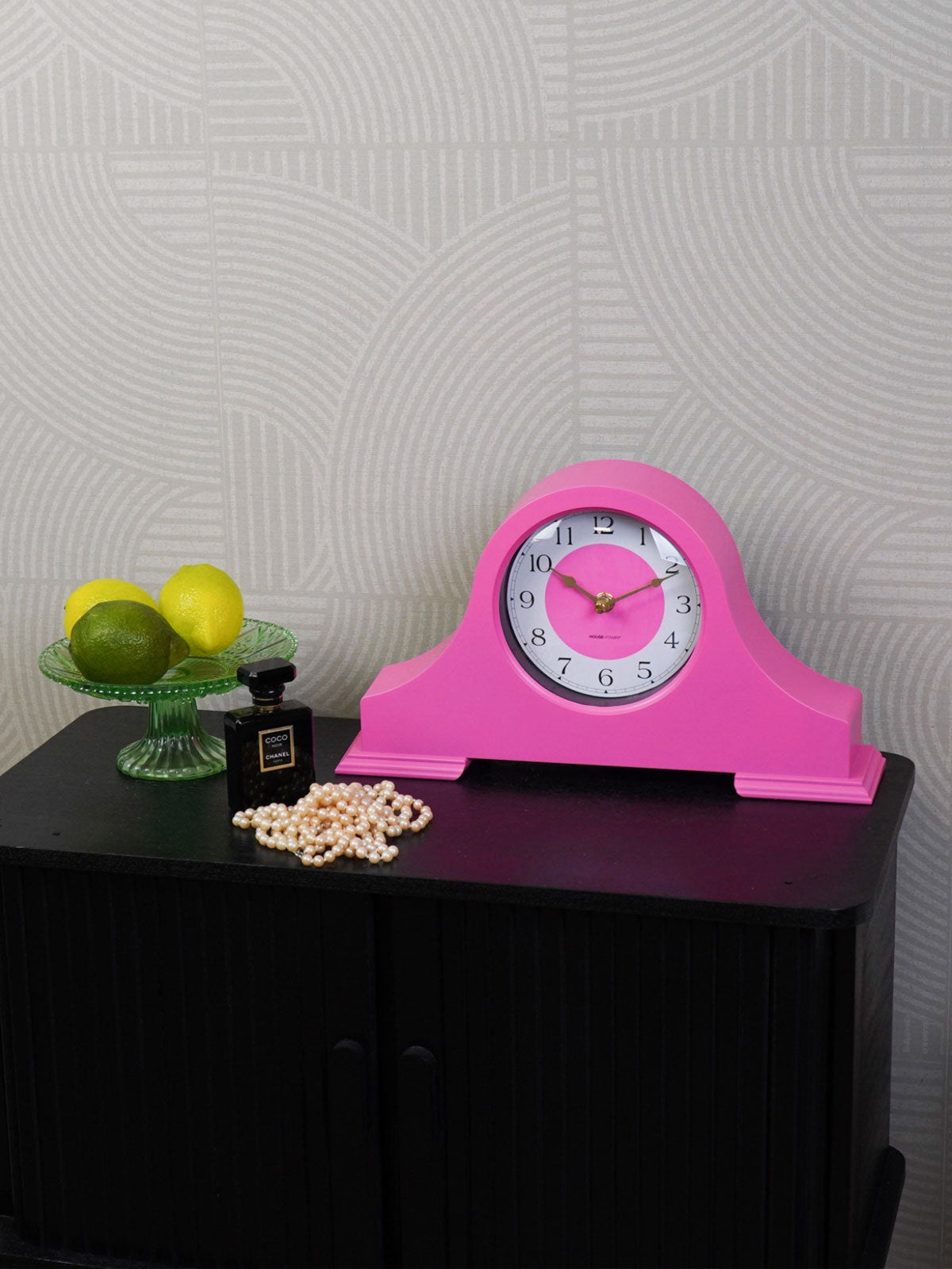 Modern Pop Mantel Clock - Neon Pink