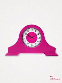 Modern Pop Mantel Clock - Neon Pink