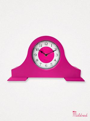 Modern Pop Mantel Clock - Neon Pink