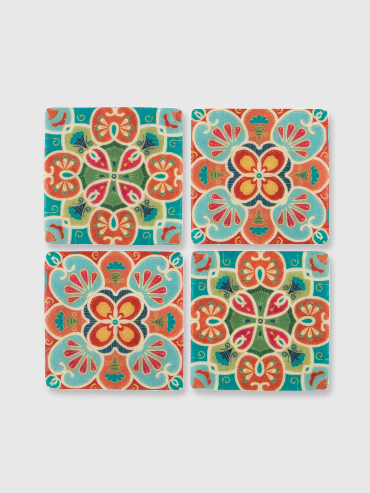 Spiro Tile Coasters - Set of 4