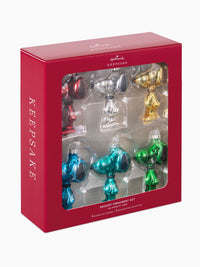 Peanuts Snoopy Colourful Glass Christmas Ornaments - Pack of 6