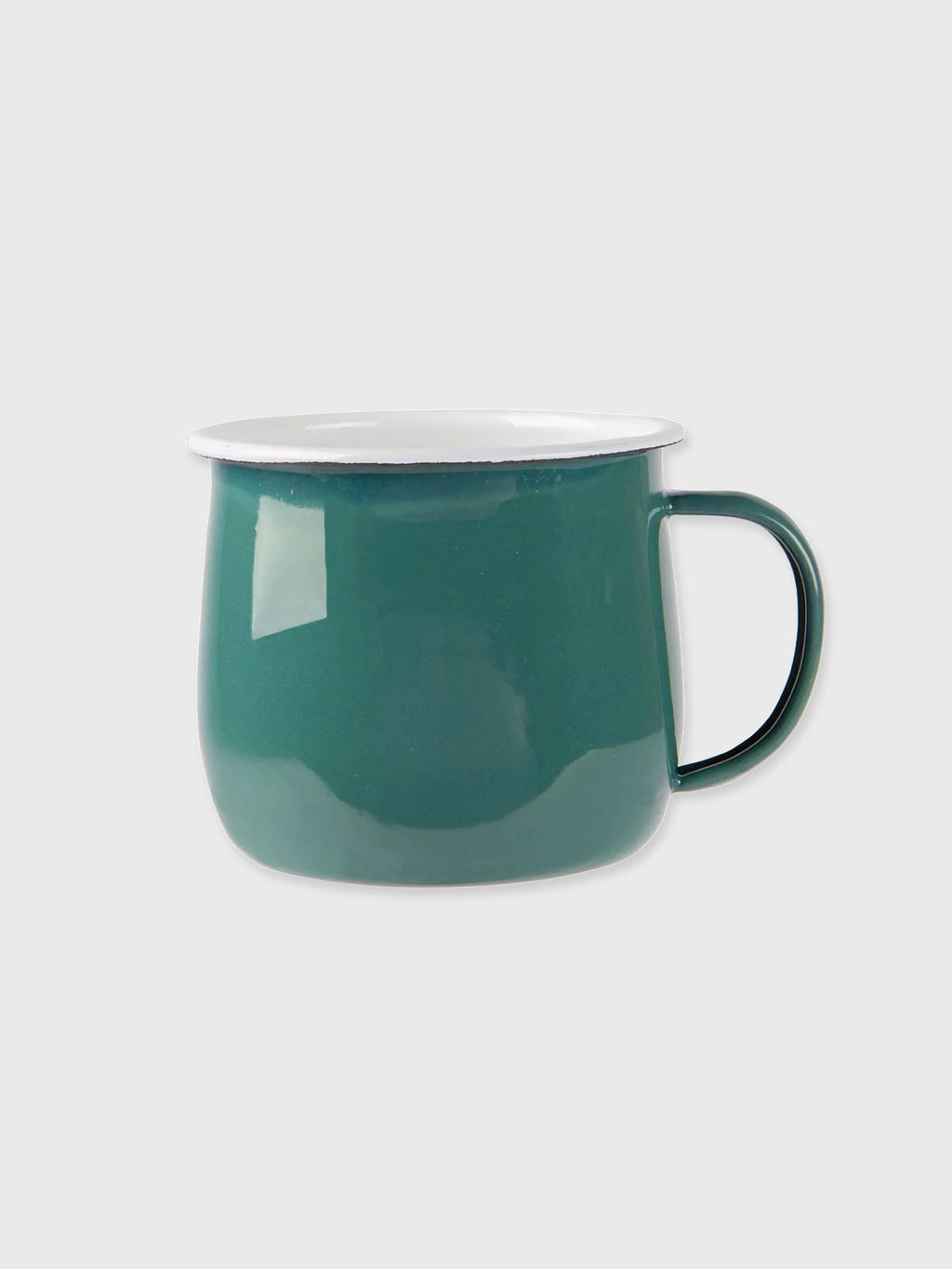 Enamel Belly Mug Green - 9cm