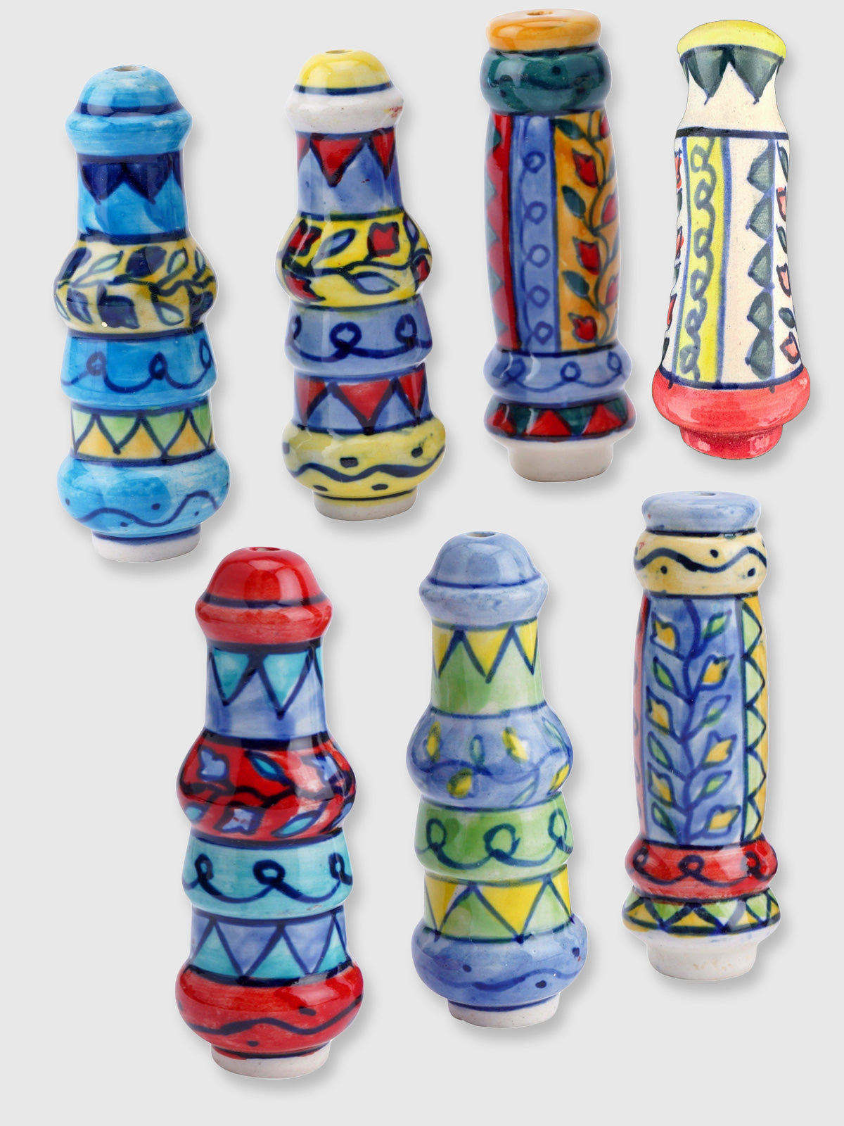 Ceramic Bathroom Light Pull - Colourful Mexican