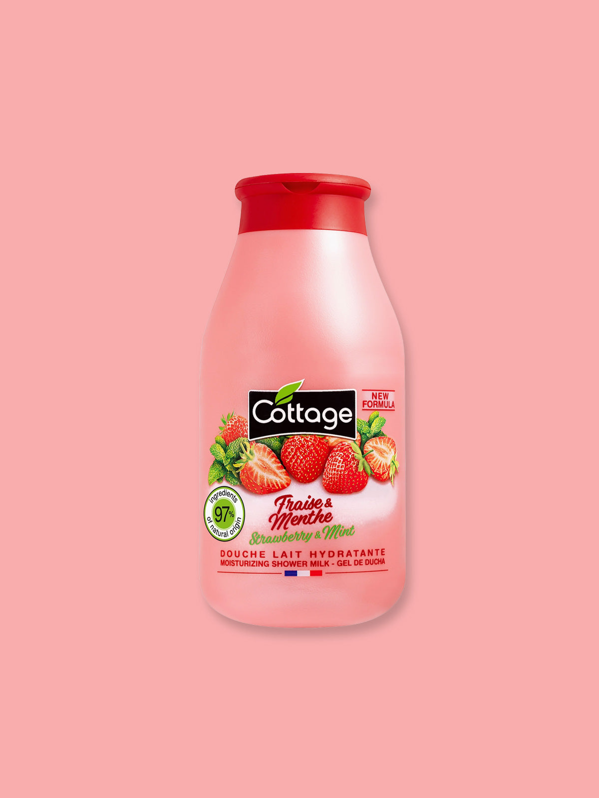 Cottage Gourmet Fragrance Shower Wash - Strawberry & Mint - 250ml