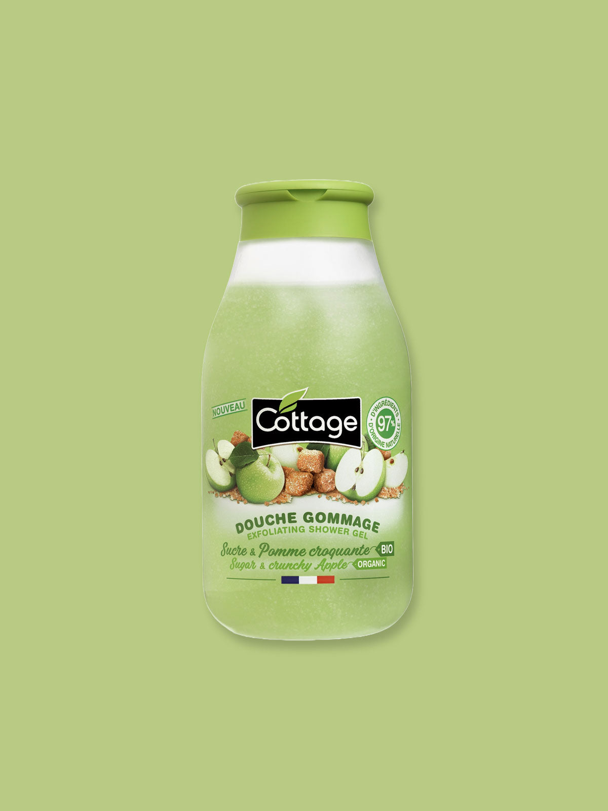 Cottage Gourmet Fragrance Exfoliating Wash - Sugar & Crunchy Apple - 250ml