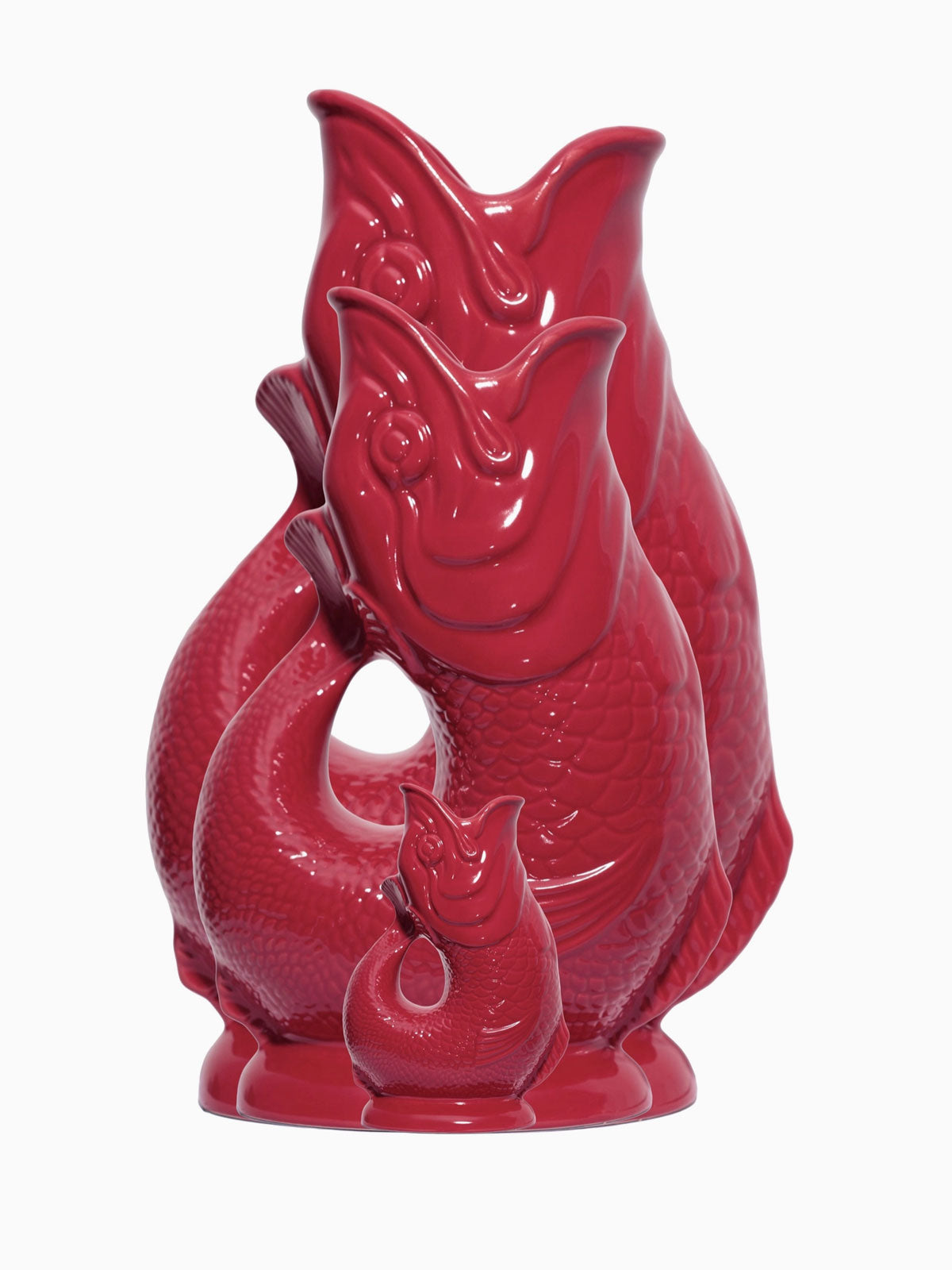 Gluggle Jug Large - Cranberry Red