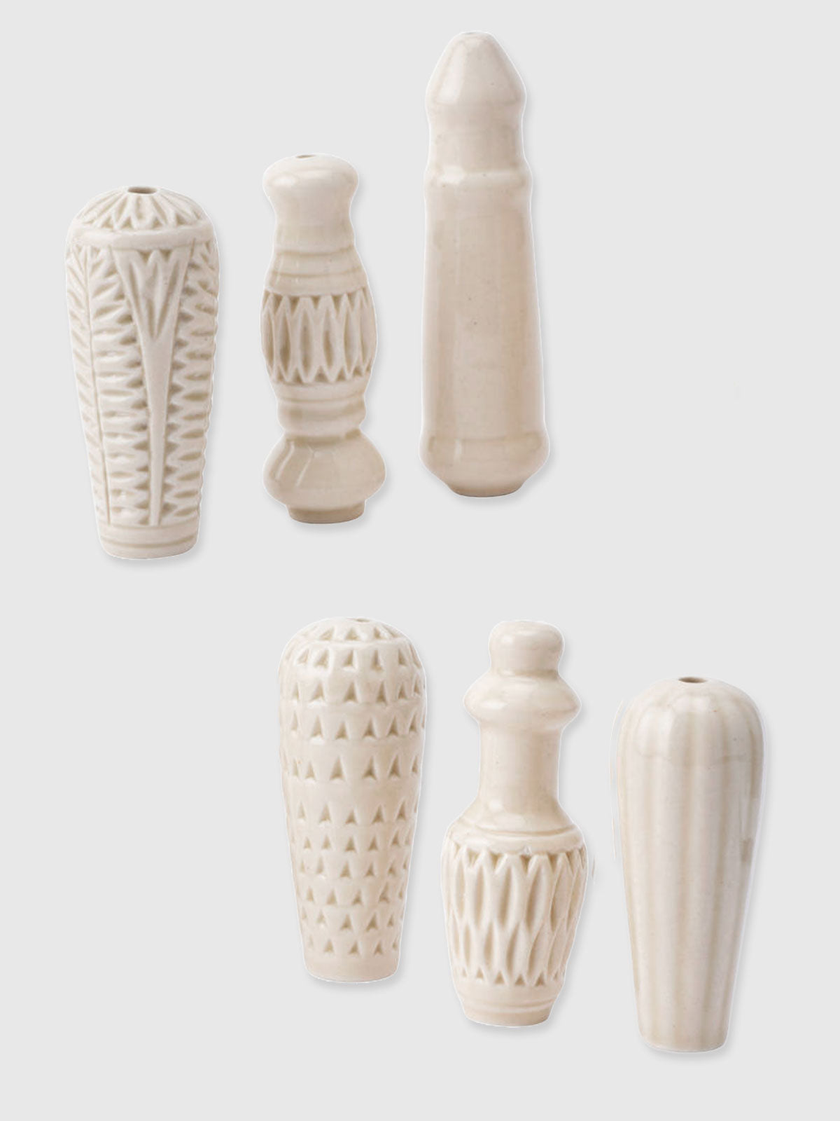 Ceramic Bathroom Light Pull - Cream
