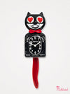 Kit Cat Clock Love Heart Eyes - Original Large Size - Black Red