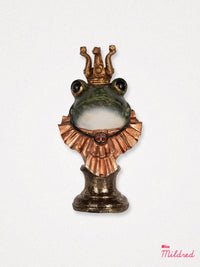 Prince Frog Statue Bust with Ruffle