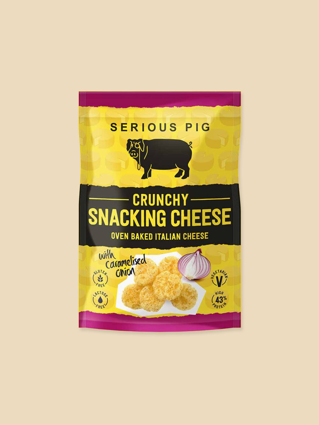 Serious Pig - Italian Crunchy Cheese with Caramelised Onion - 24g