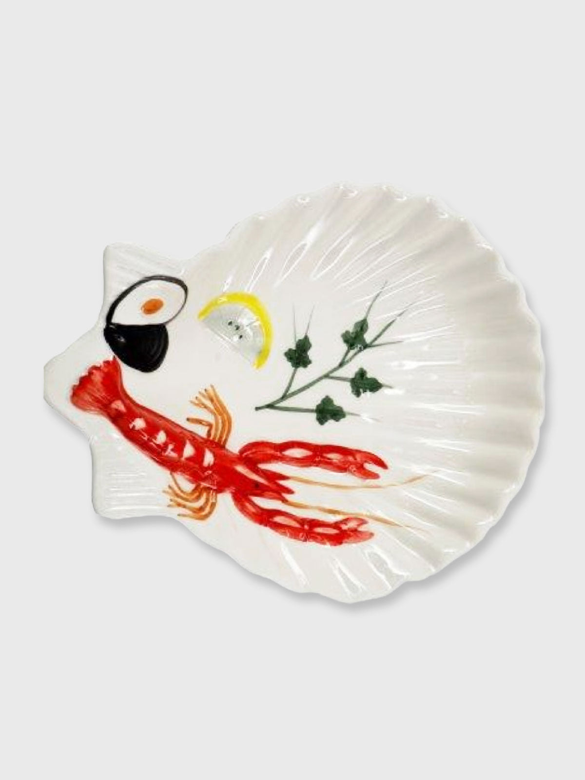 Ceramic Lobster Shell Plate - 29cm