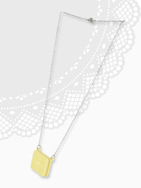 Custard Cream Biscuit Shaped Necklace