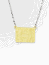 Custard Cream Biscuit Shaped Necklace
