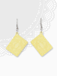 Custard Cream Biscuit Shaped Earrings