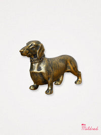 Dachshund Dog Statue - Gold Colour
