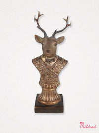 Elegant Deer Stag Statue Bust - 25cm